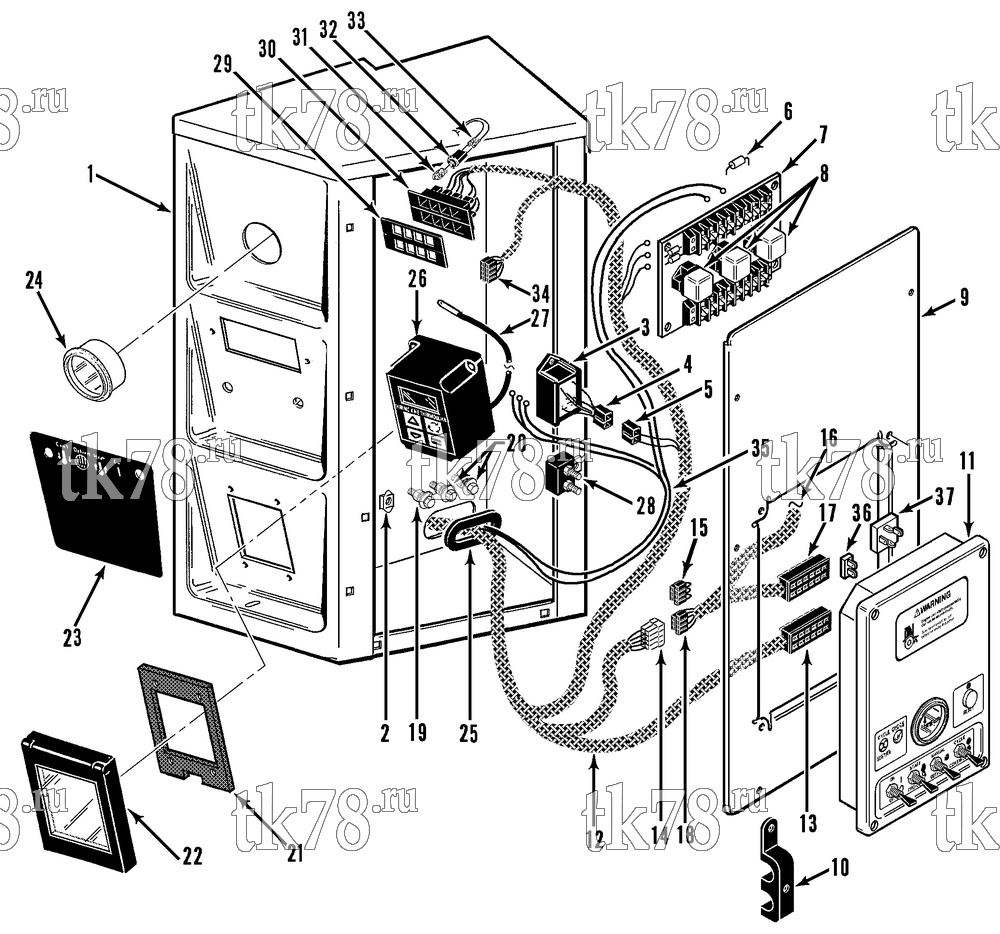 Каталог запчастей для Thermo King  CONTROL BOX (TF w/ CYCLE SENTRY)