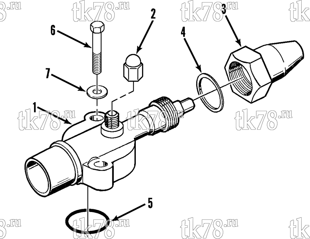 Каталог запчастей для Thermo King CF-III M9, M9A, M9B & M9C Prepared for Hapag Lloyd SUCTION SERVICE VALVE