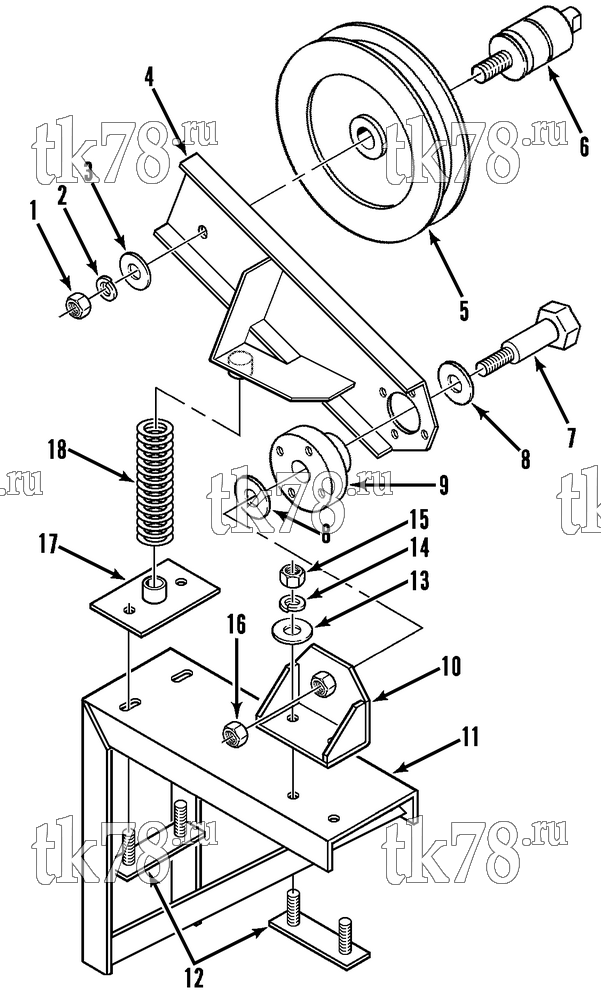 Каталог запчастей для Thermo King GTC-2 IDLER PULLEY GROUP