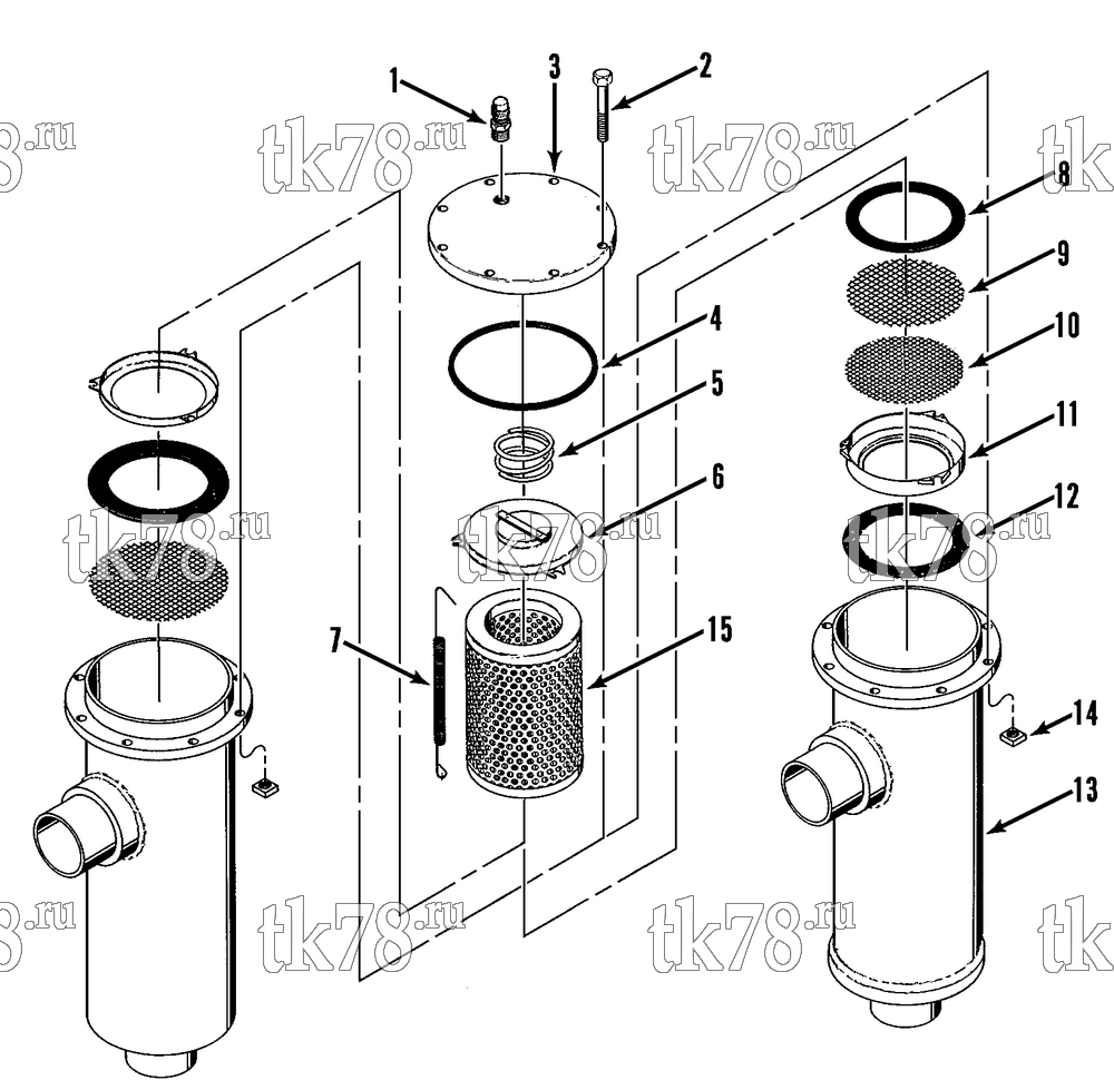 Каталог запчастей для Thermo King GTC-2 DEHYDRATOR ASSEMBLY - SUCTION
