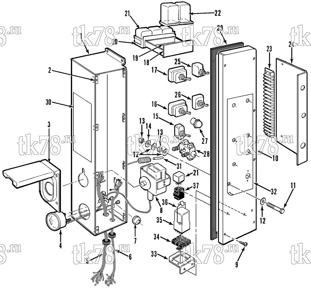 Каталог запчастей для Thermo King UMD, UMD-II, SUMD-II, UMD-II MAX, SUMD-II MAX CONTROL BOX (MAX UNITS)