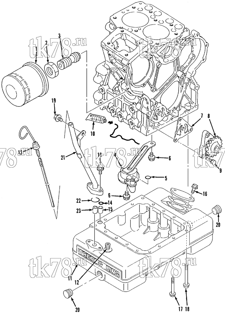 Каталог запчастей для Thermo King JD-II OIL FILTER & PUMP