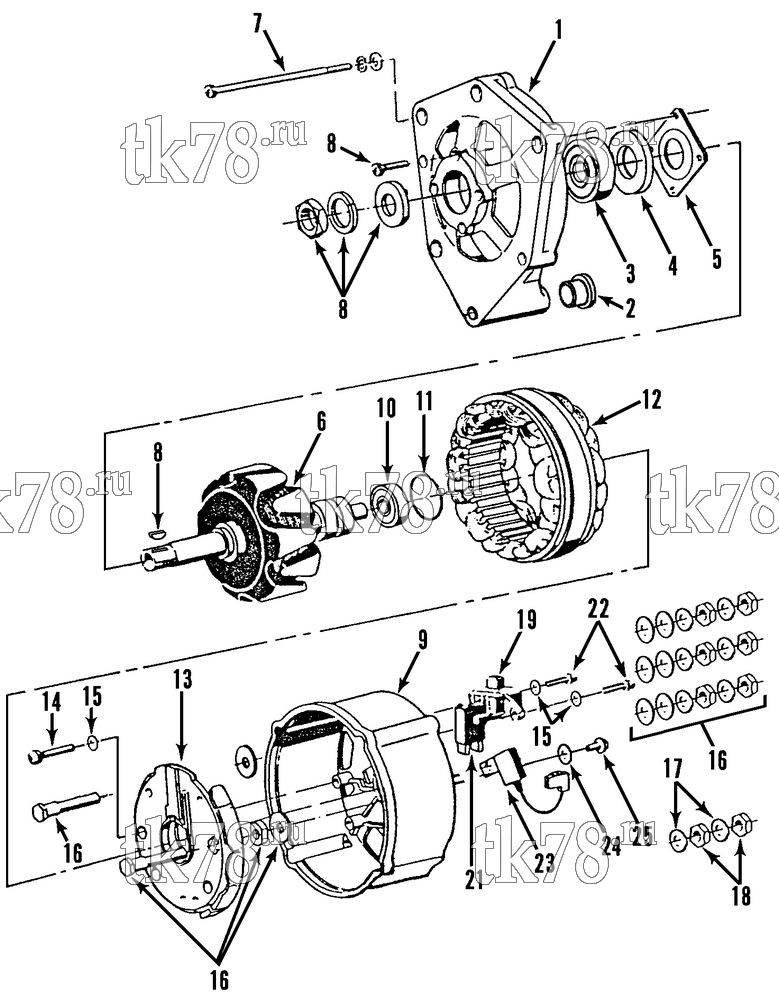 Каталог запчастей для Thermo King  ALTERNATOR ASSEMBLY (BOSCH)