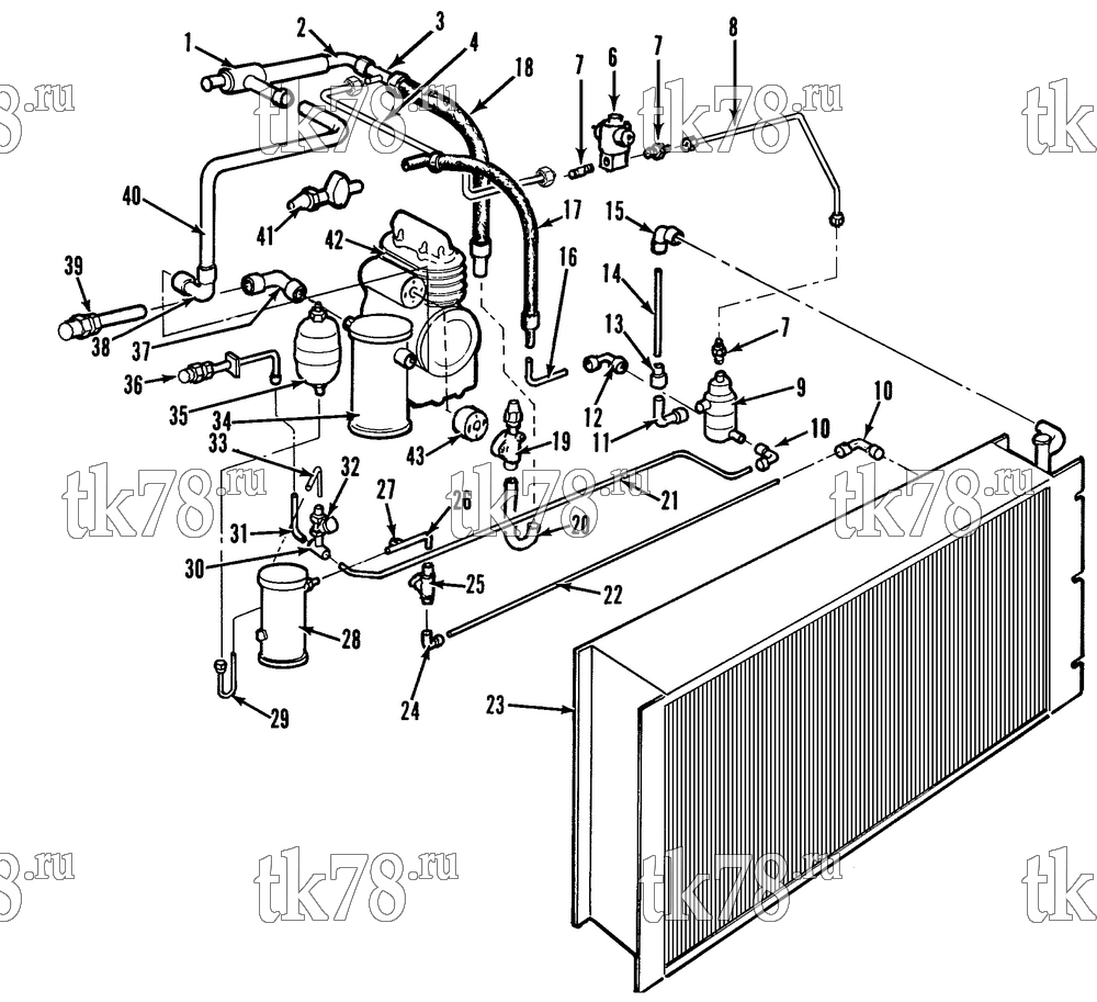 Каталог запчастей для Thermo King  REFRIGERATION COMPONENTS (w/ UMDE EVAP)