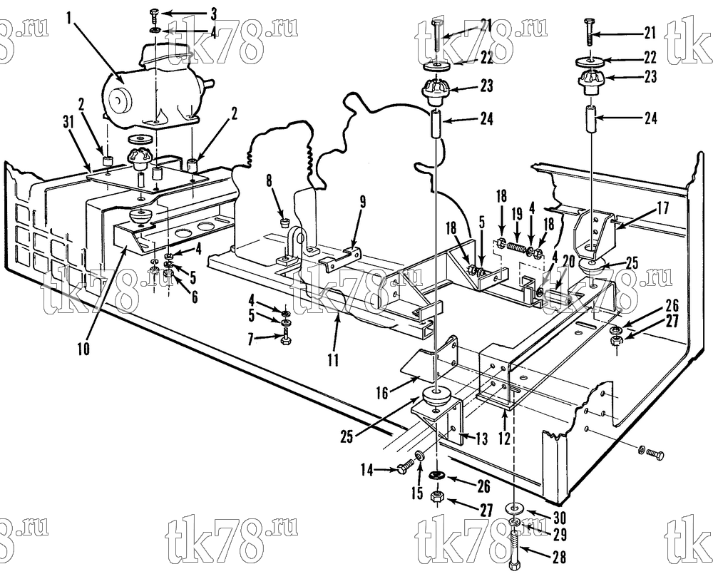 Каталог запчастей для Thermo King UMD, UMD-II, SUMD-II, UMD-II MAX, SUMD-II MAX POWER TRAY MOUNTING