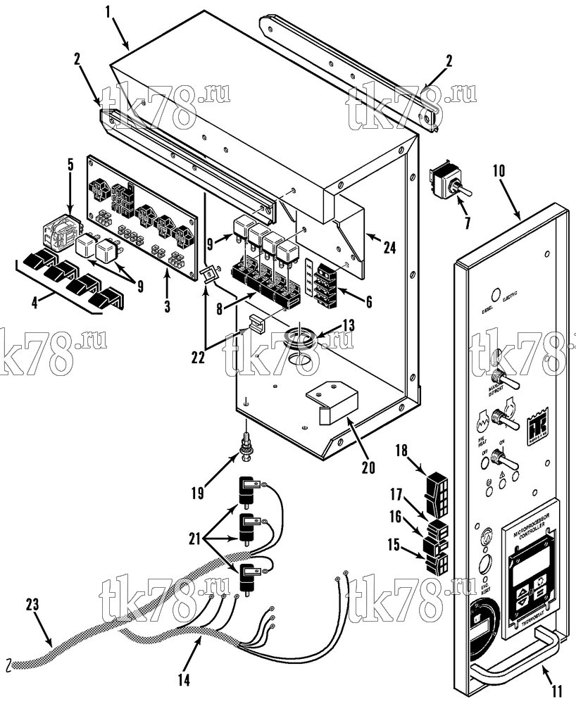 Каталог запчастей для Thermo King  CONTROL BOX ASSEMBLY (TG V EMEIA)