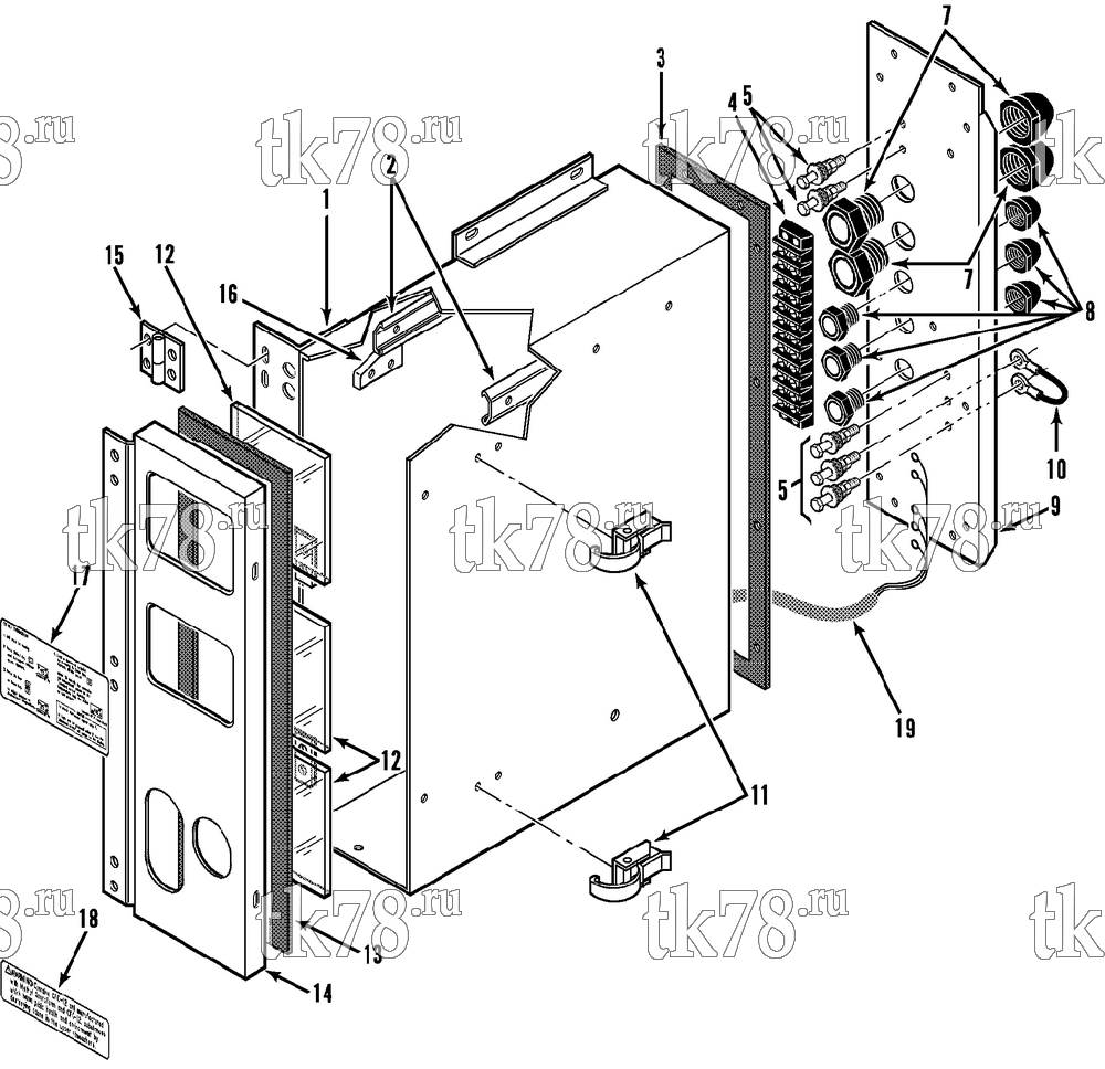 Каталог запчастей для Thermo King  CONTROL BOX GROUP (w/ TG V DOMESTIC)