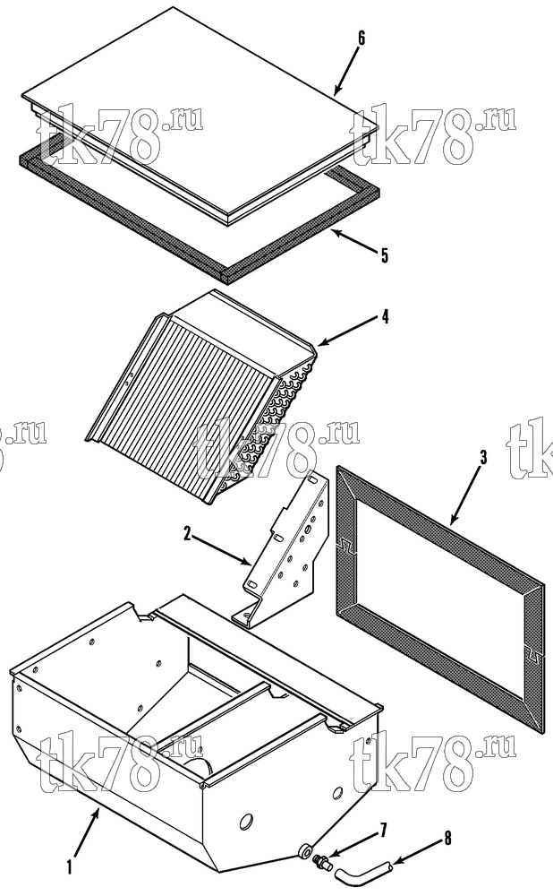 Каталог запчастей для Thermo King  EVAPORATOR COMPARTMENT
