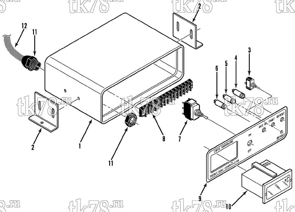 Каталог запчастей для Thermo King  REMOTE CONTROL BOX - CAB