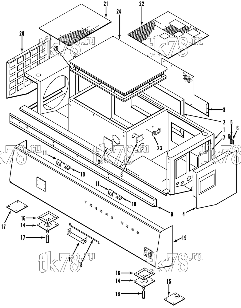 Каталог запчастей для Thermo King  FRAME & COVER GROUP