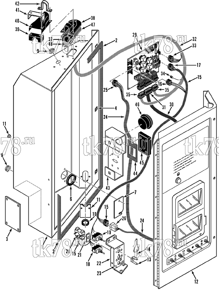 Каталог запчастей для Thermo King  CONTROL BOX ASSEMBLY (30s, uP IV)