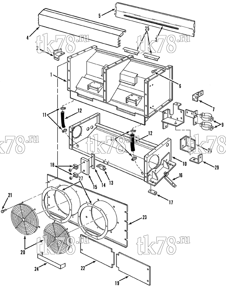 Каталог запчастей для Thermo King  STRUCTURAL COMPONENTS (T6-M6 & M8)