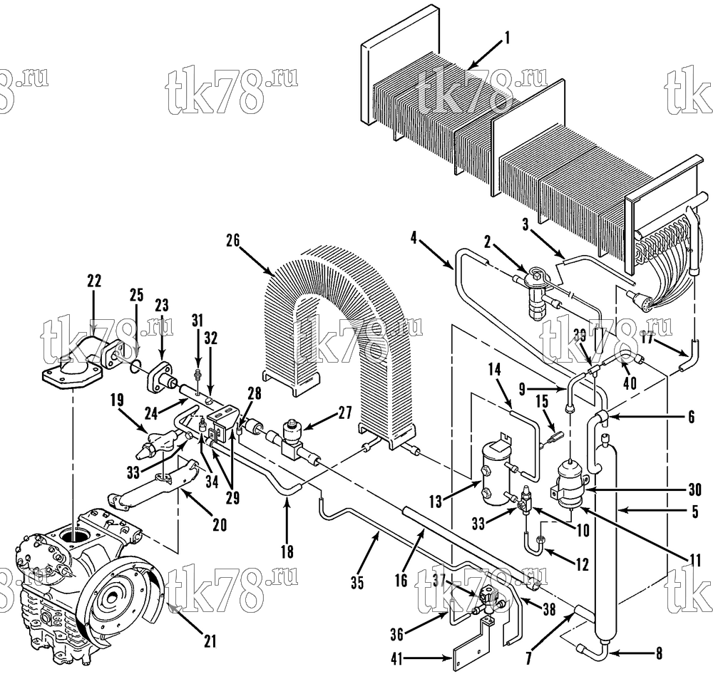 Каталог запчастей для Thermo King  REFRIGERATION COMPONENTS