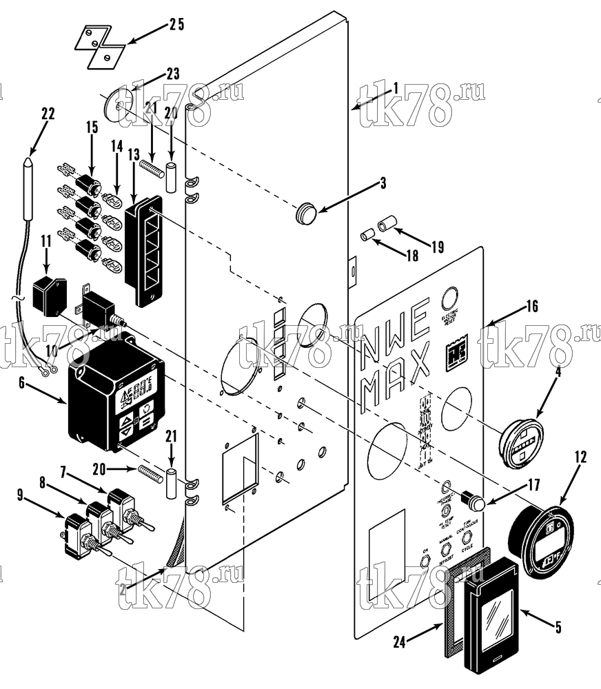 Каталог запчастей для Thermo King  CONTROL BOX COVER (NWE MAX II)