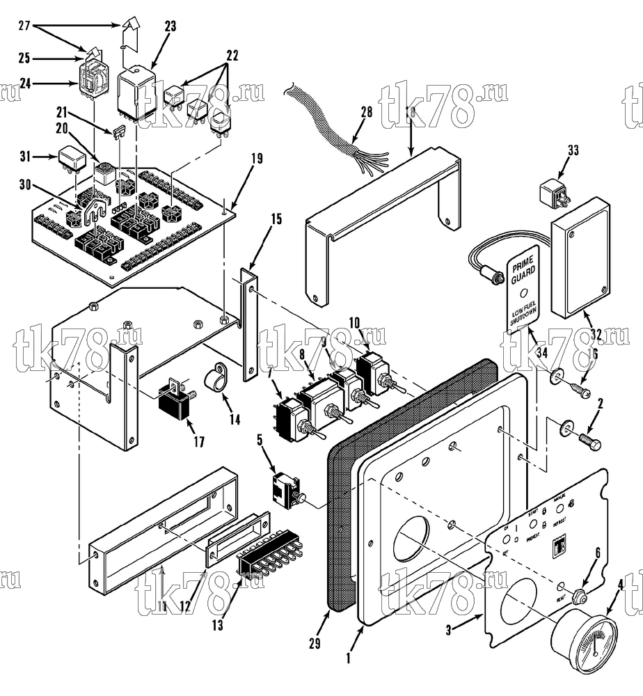 Каталог запчастей для Thermo King  SWITCH PANEL ASSEMBLY (CYCLE SENTRY)