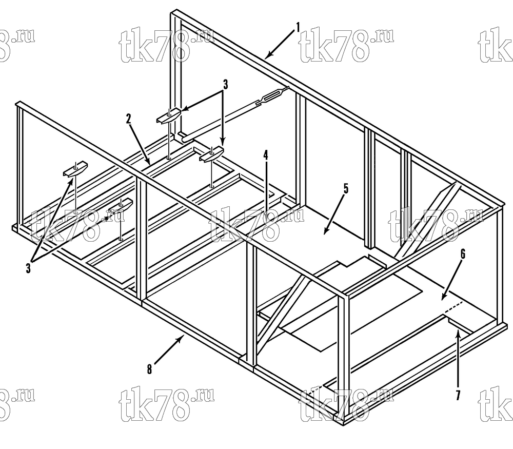 Каталог запчастей для Thermo King  FLOOR PANELS & BRACKETS