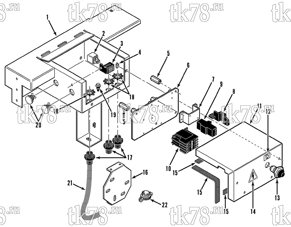 Каталог запчастей для Thermo King MD-MT HIGH VOLTAGE CONTROL BOX (MD-II TCI 50)