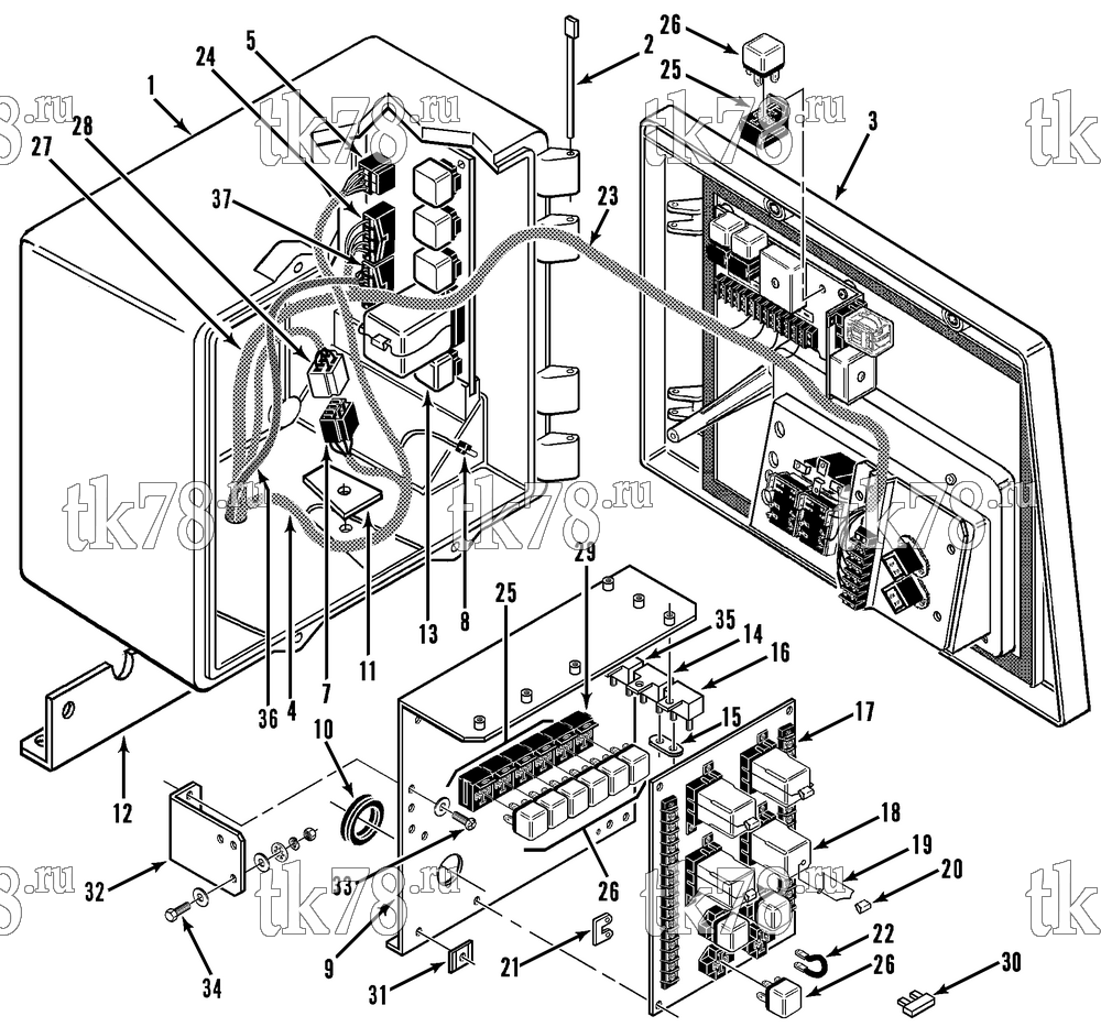 Каталог запчастей для Thermo King  CONTROL BOX ASSEMBLY