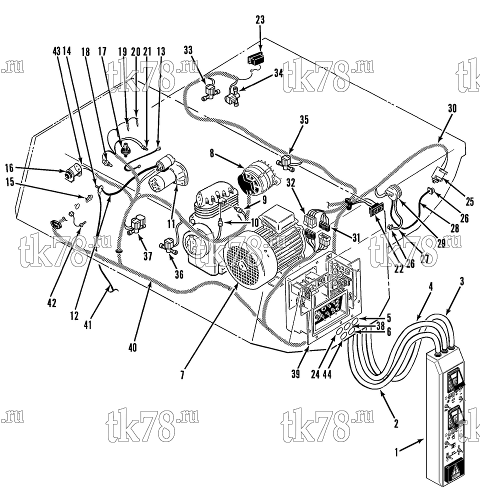 Каталог запчастей для Thermo King MD-II TCI ELECTRICAL COMPONENTS
