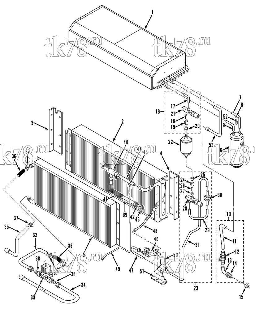 Каталог запчастей для Thermo King T11-M1 thru M21 & THU11-M1 REFRIGERATION COMPONENTS (M1 - M5)
