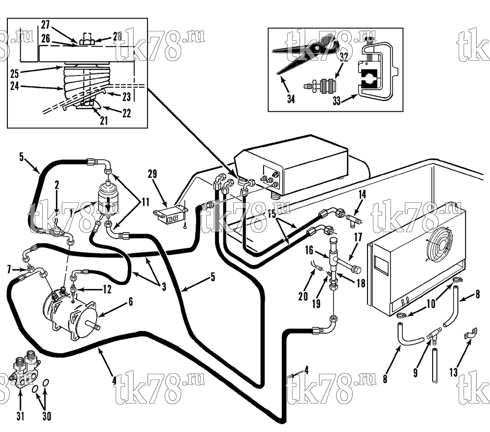 Каталог запчастей для Thermo King  INSTALLATION (STBci2 10DR)