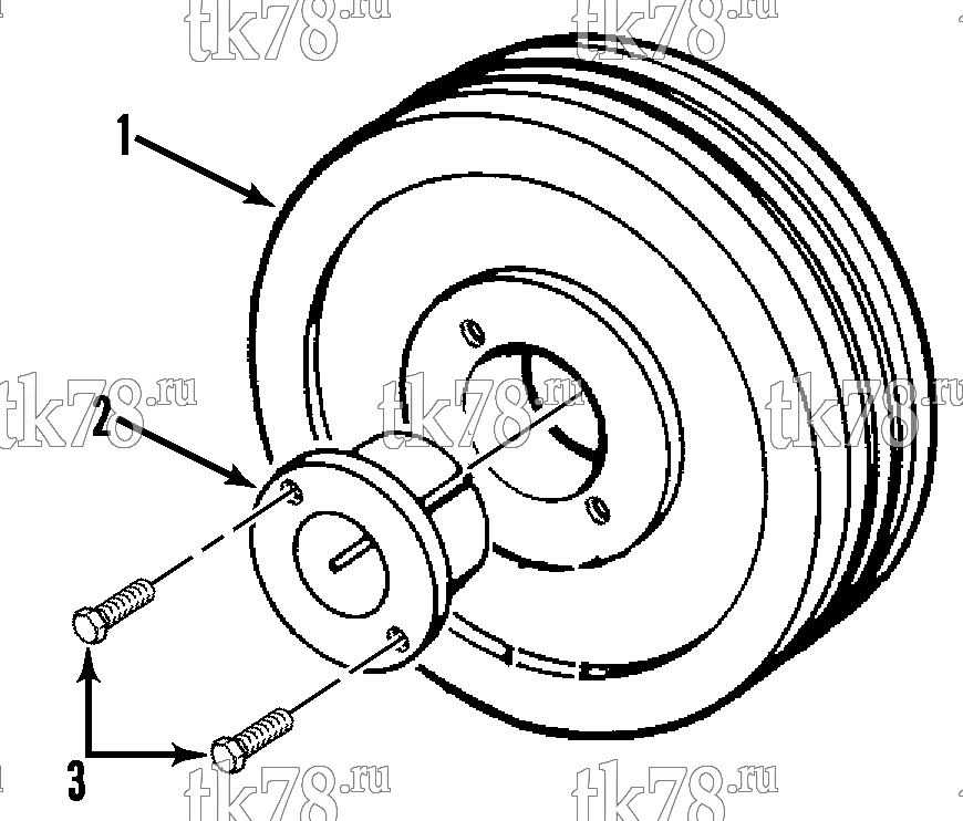 Каталог запчастей для Thermo King  PTO PULLEY - KIT 714476