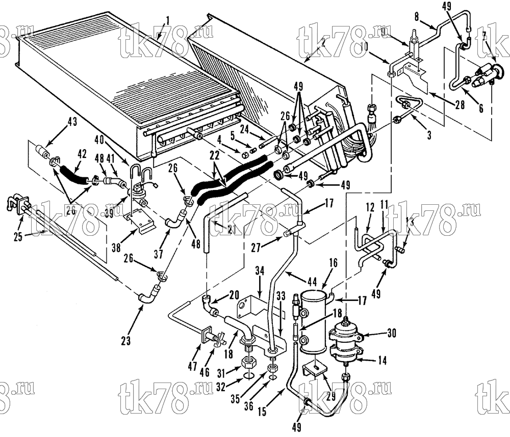 Каталог запчастей для Thermo King  REFRIGERATION/HEATING COMPONENTS