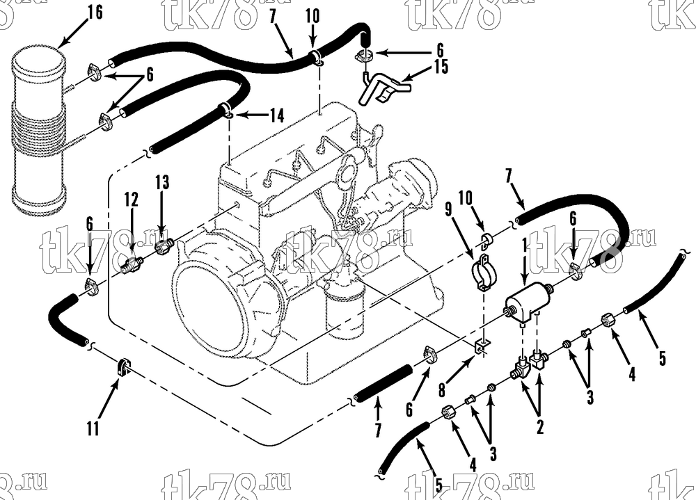 Каталог запчастей для Thermo King  FUEL HEATER (SENTRY II)