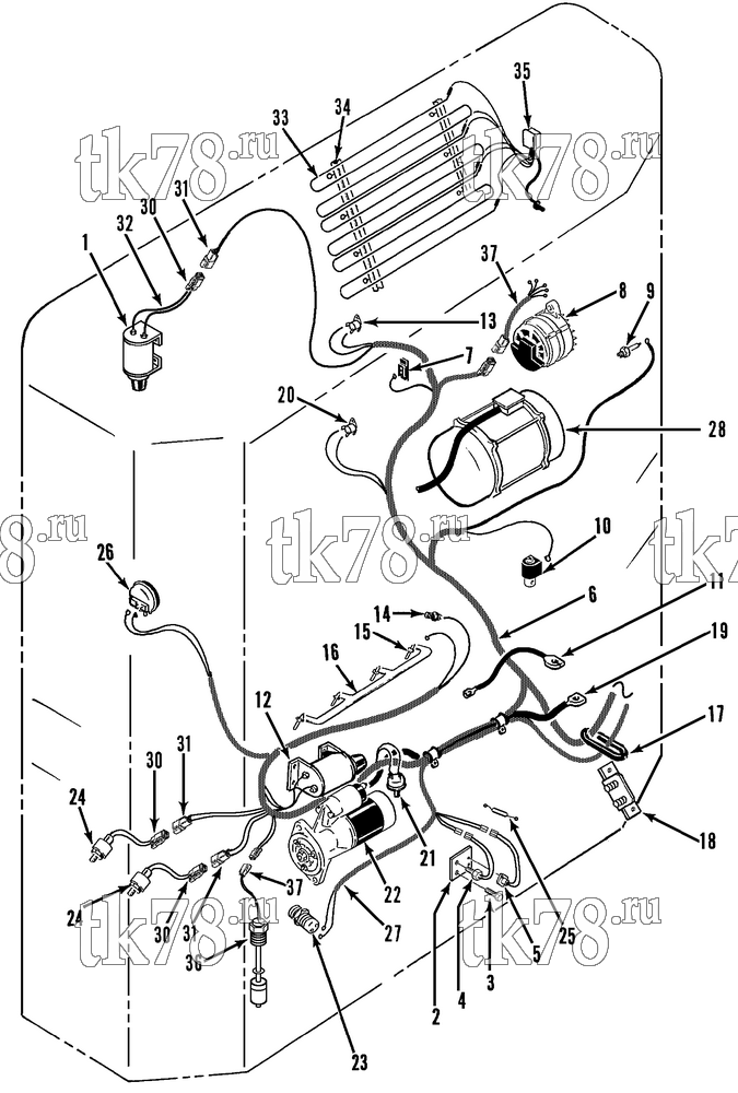 Каталог запчастей для Thermo King  ELECTRICAL COMPONENTS (50s)