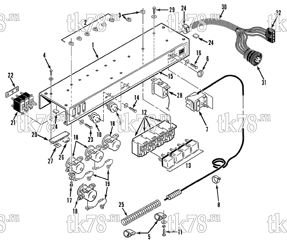 Каталог запчастей для Thermo King  CONTROL PANEL ASSEMBLY