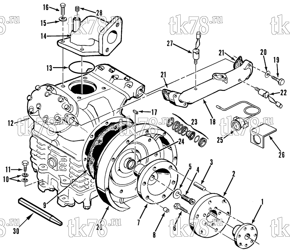 Каталог запчастей для Thermo King CF-III M1A, M1C, M1D Prepared for Transamerica POWER TRAY GROUP & GAUGES (M1C, M1D)
