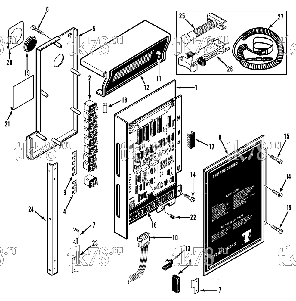 Каталог запчастей для Thermo King  MICROPROCESSOR CONTROLLER (M1C, M1D)