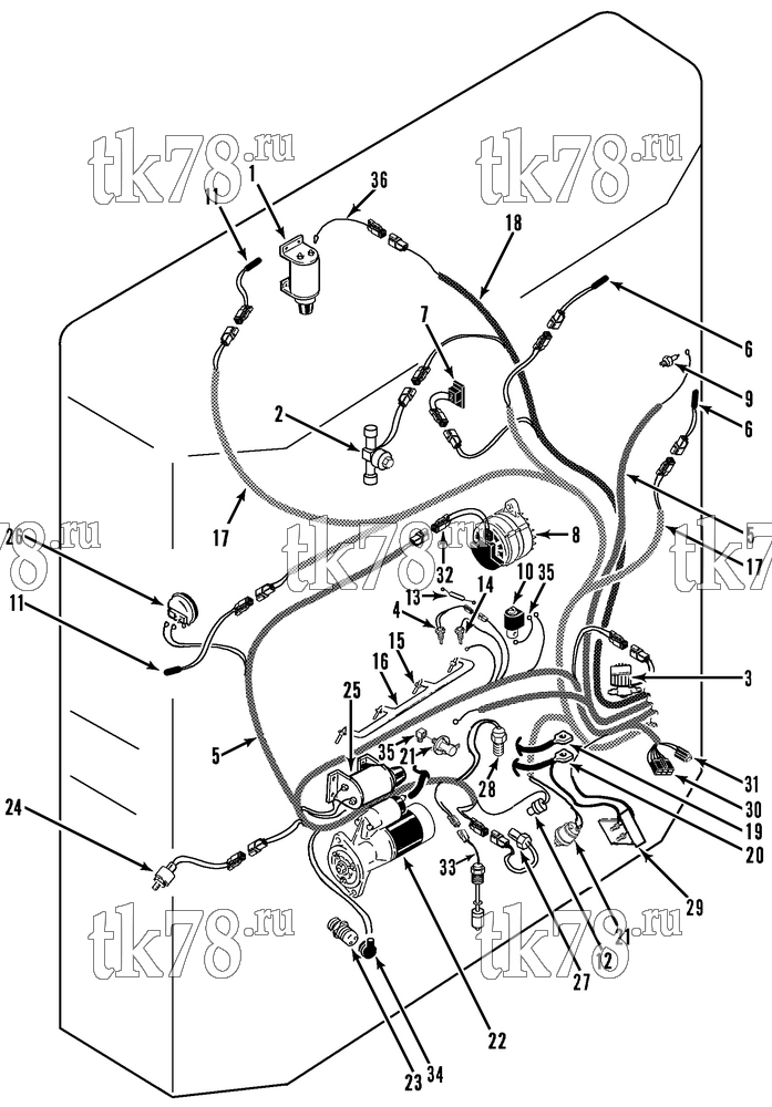 Каталог запчастей для Thermo King  ELECTRICAL COMPONENTS (30s SR)