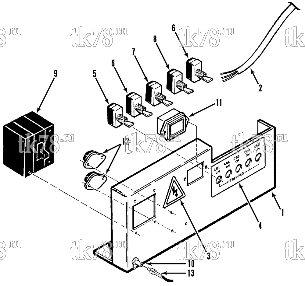 Каталог запчастей для Thermo King  CIRCUIT BREAKER ASSEMBLY (M1A)