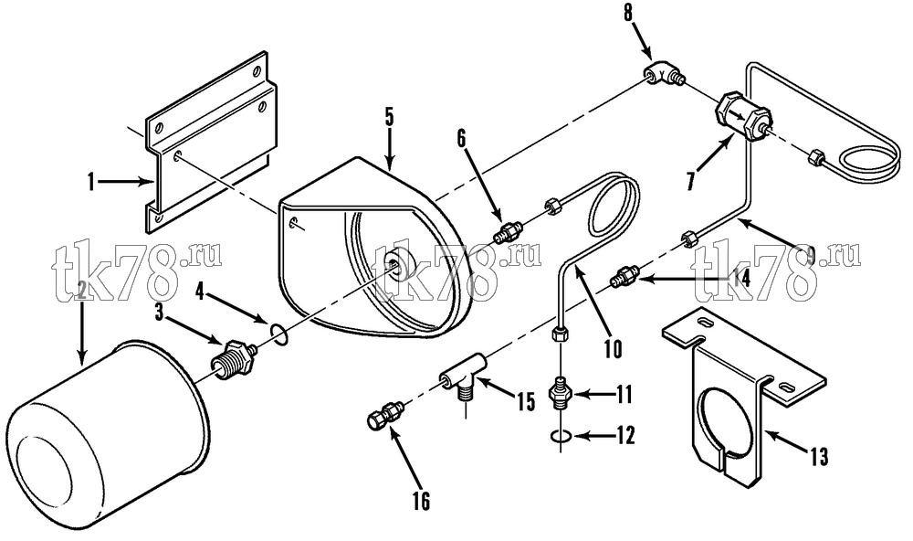 Каталог запчастей для Thermo King  OIL FILTER GROUP - KIT 714498