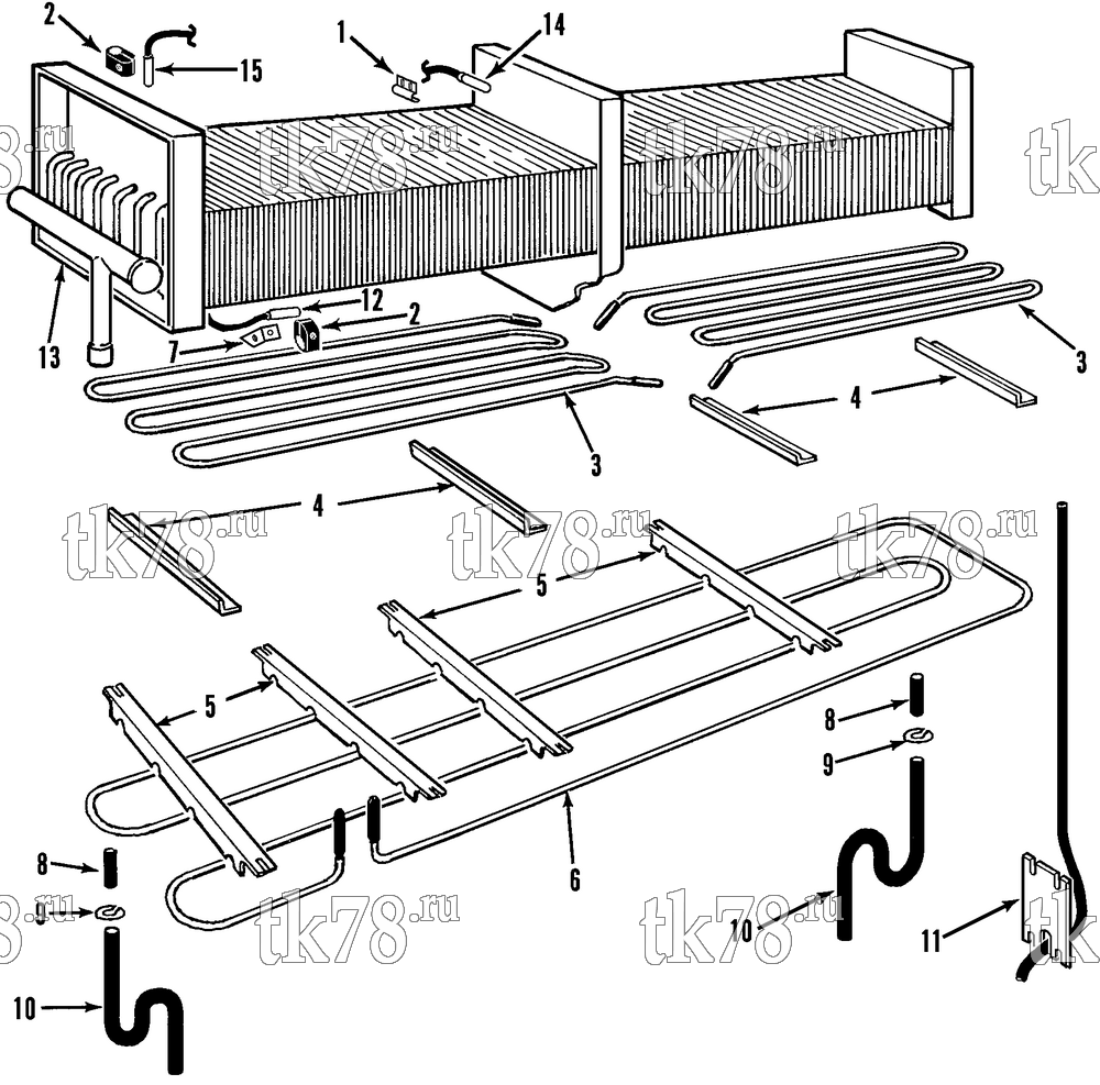 Каталог запчастей для Thermo King  DEFROST GROUP - SENSORS (M32B)