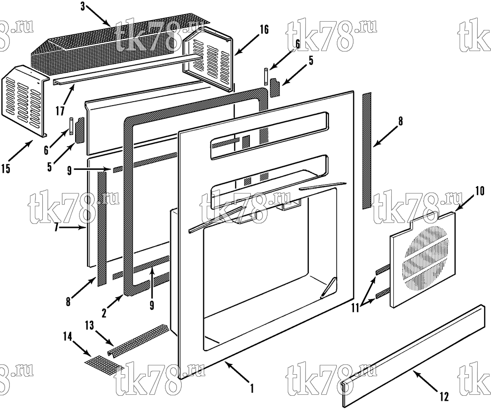 Каталог запчастей для Thermo King CF-II M32, M32A & M32B STRUCTURAL COMPONENTS
