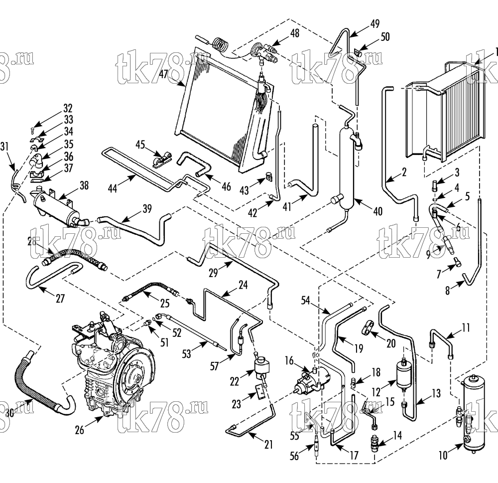 Каталог запчастей для Thermo King SB-III SR MP IV+ TG VI & Rail w/se 2.2 Engine REFRIGERATION COMPONENTS