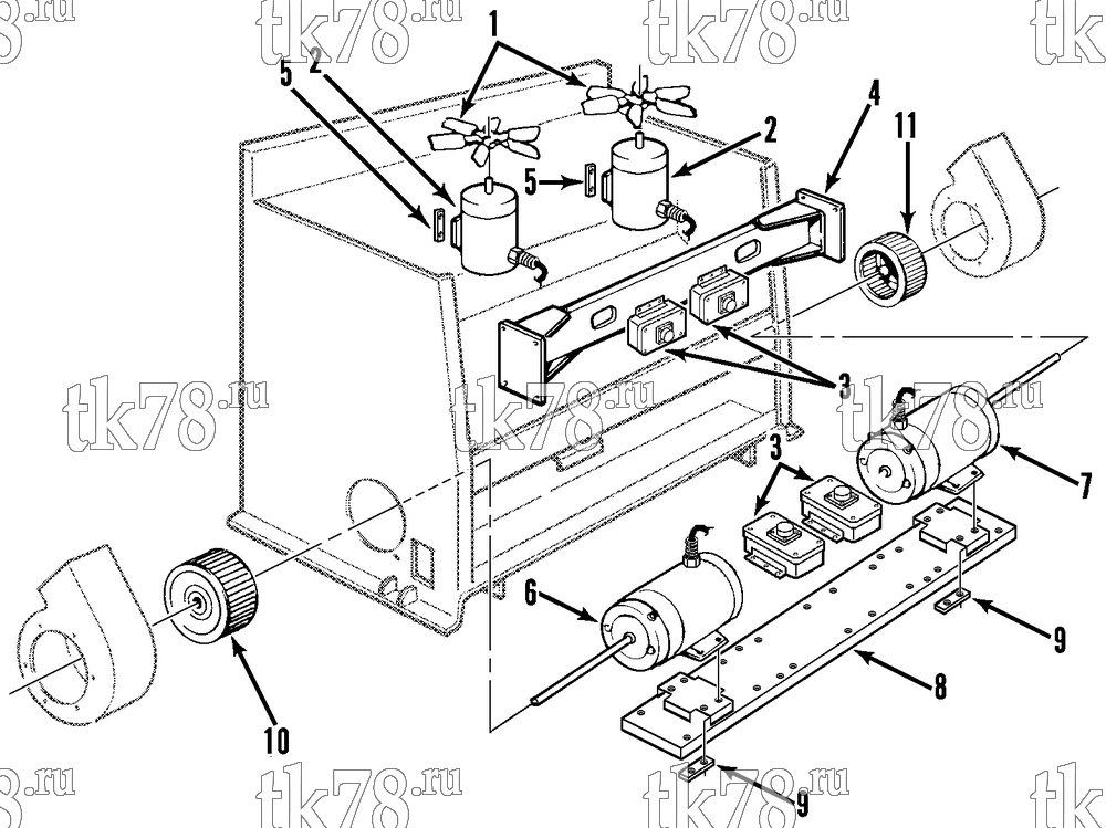 Каталог запчастей для Thermo King  MOTORS & FANS GROUP (M32)