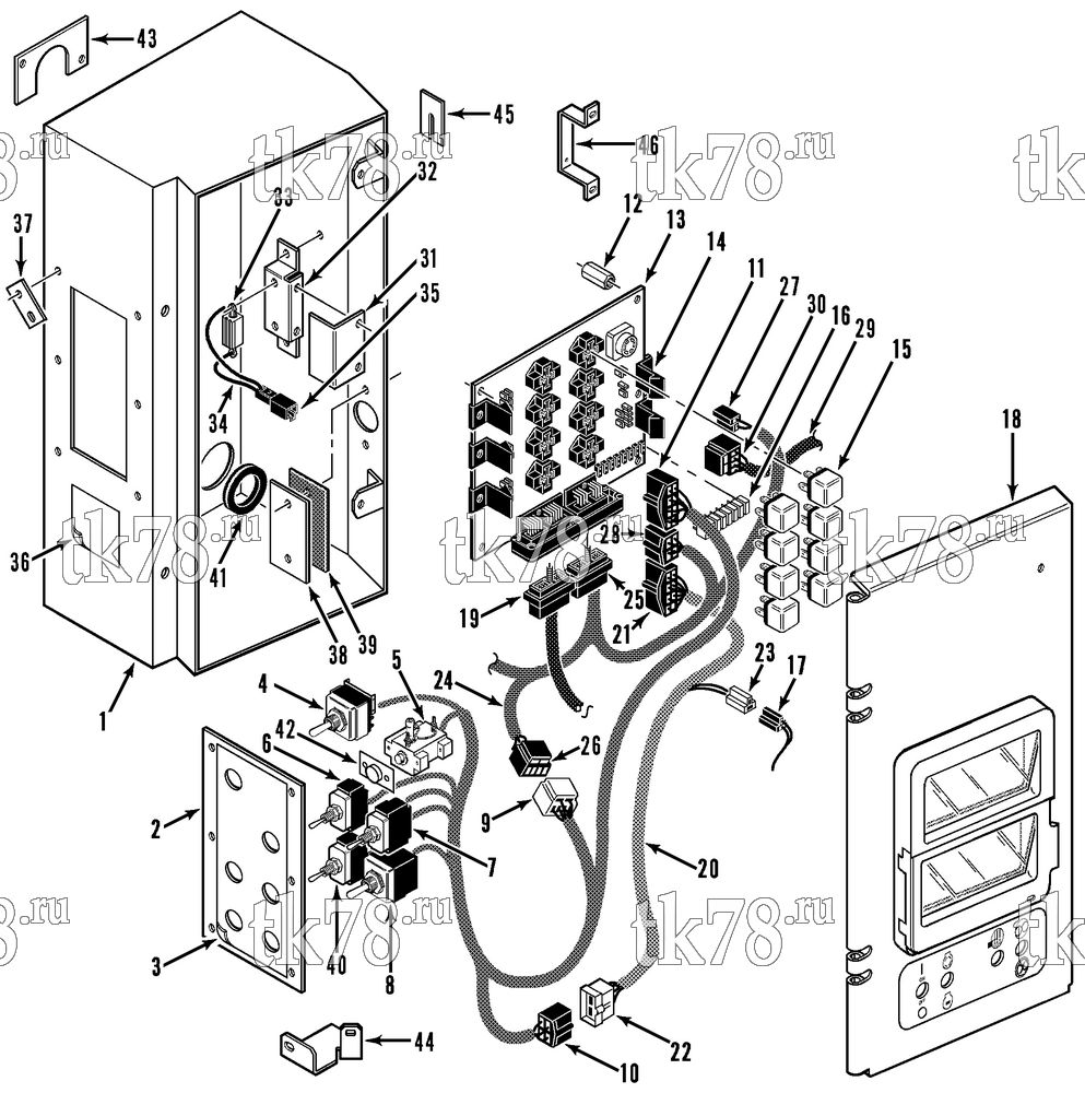 Каталог запчастей для Thermo King SB-III SR MP IV+ TG VI & Rail w/se 2.2 Engine CONTROL BOX ASSEMBLY (SB-III+ MP IV)