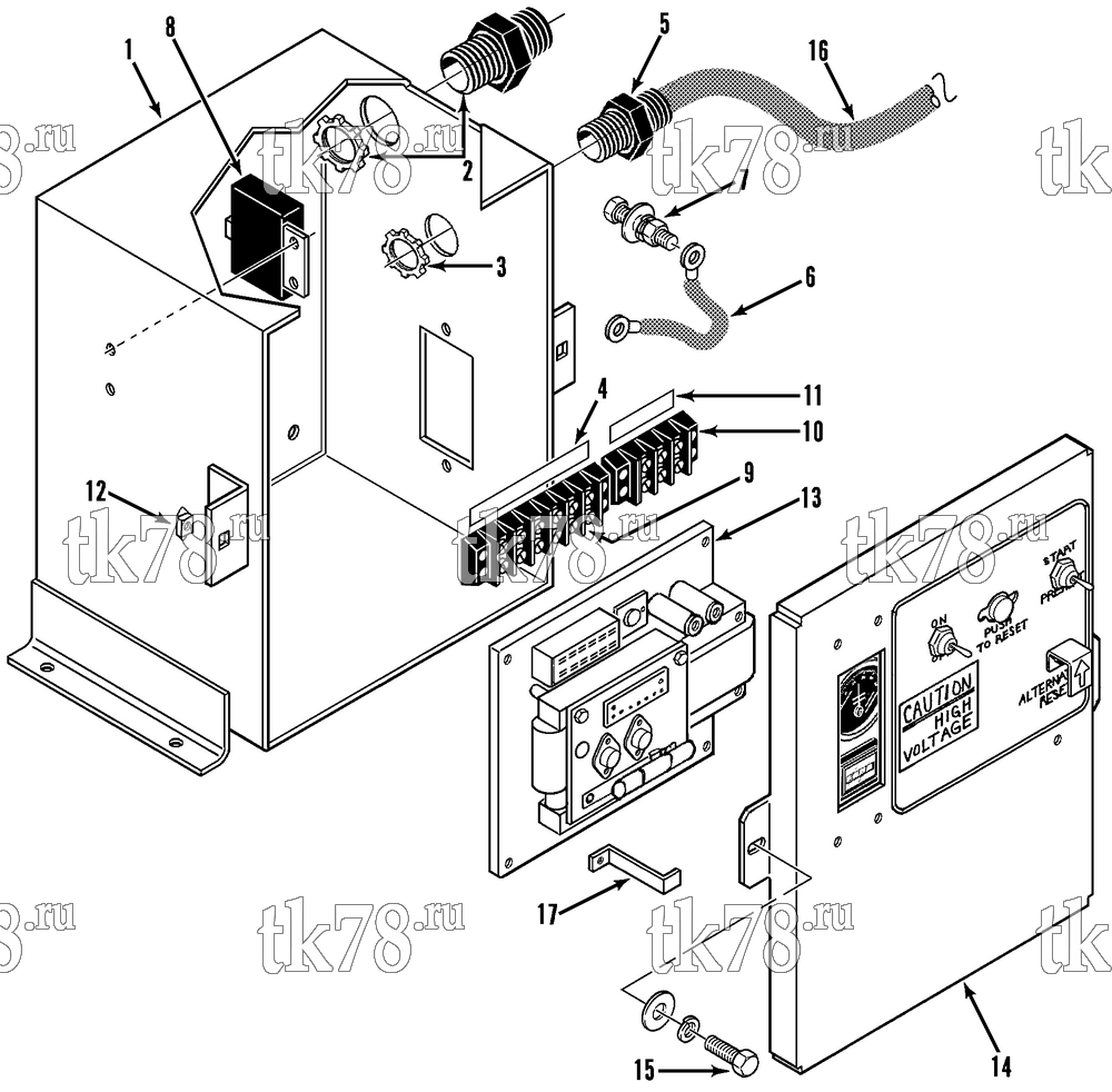 Каталог запчастей для Thermo King CG-II M445 CONTROL BOX (M22, M22D, M445, M324, M22F & M330A)