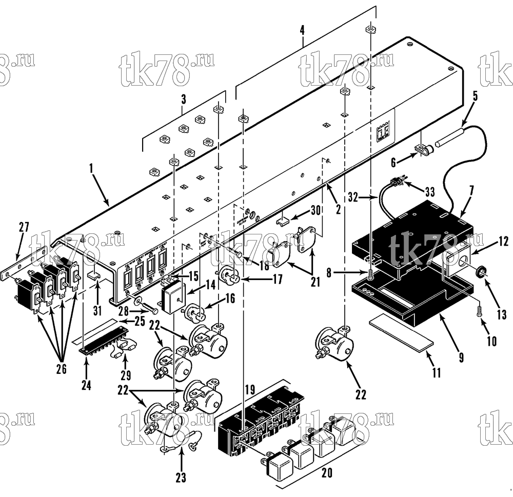 Каталог запчастей для Thermo King  CONTROL PANEL ASSEMBLY (M32)