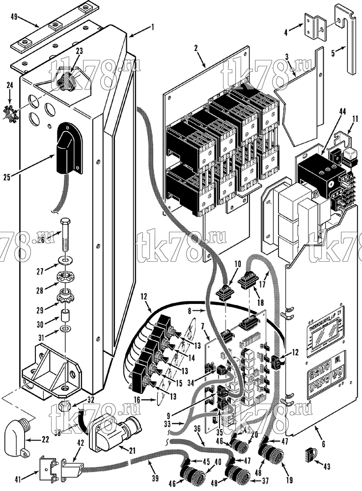 Каталог запчастей для Thermo King RC-II & RC-III CONTROL BOX ASSEMBLY (4/94 to 3/95)