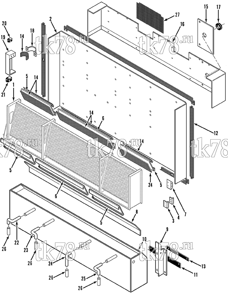 Каталог запчастей для Thermo King  EVAPORATOR GROUP (RC-III)