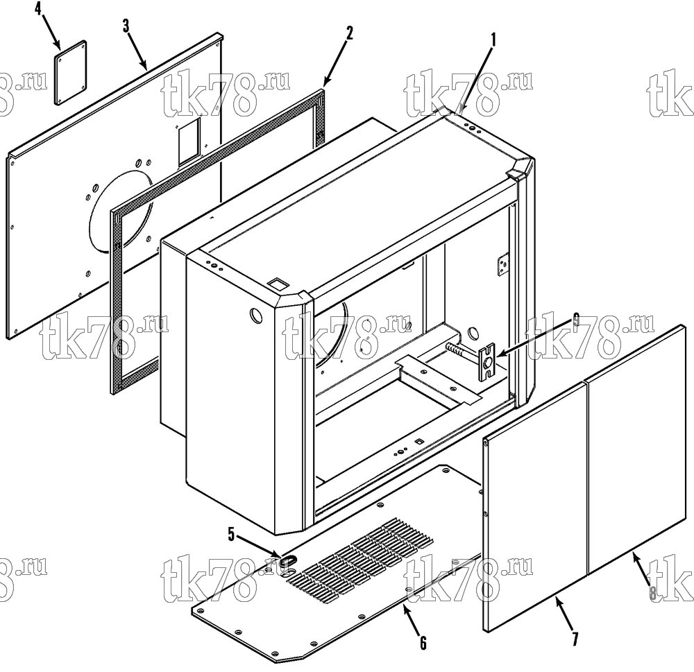Каталог запчастей для Thermo King HK-III 30, HK-III HO & Fresh King w/2.49 Engine STRUCTURAL COMPONENTS (HK-III 30)
