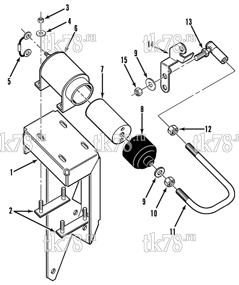 Каталог запчастей для Thermo King HK-III 30, HK-III HO & Fresh King w/2.49 Engine FUEL SOLENOID GROUP