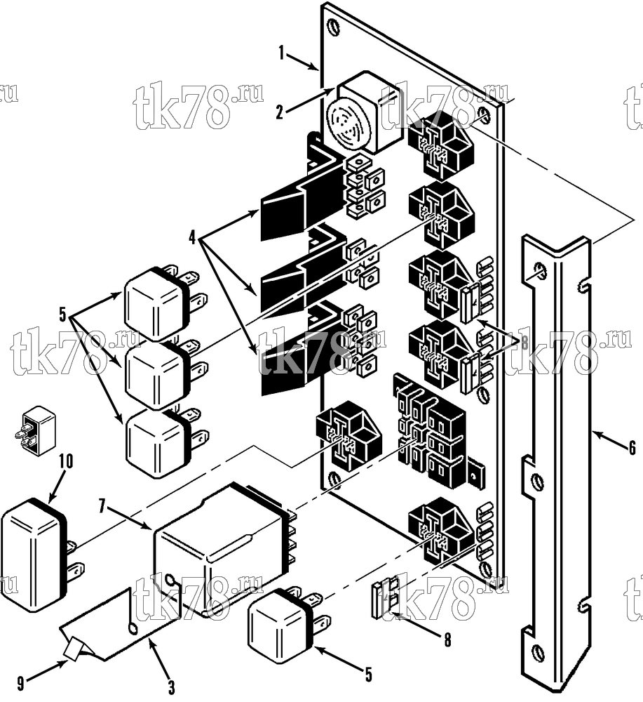 Каталог запчастей для Thermo King RD-II 50 TCI-Z REMOTE BOX BOARD