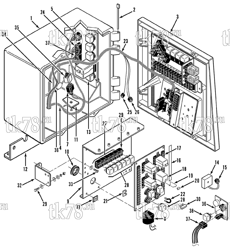 Каталог запчастей для Thermo King RD-II 50 TCI-Z CONTROL BOX ASSEMBLY