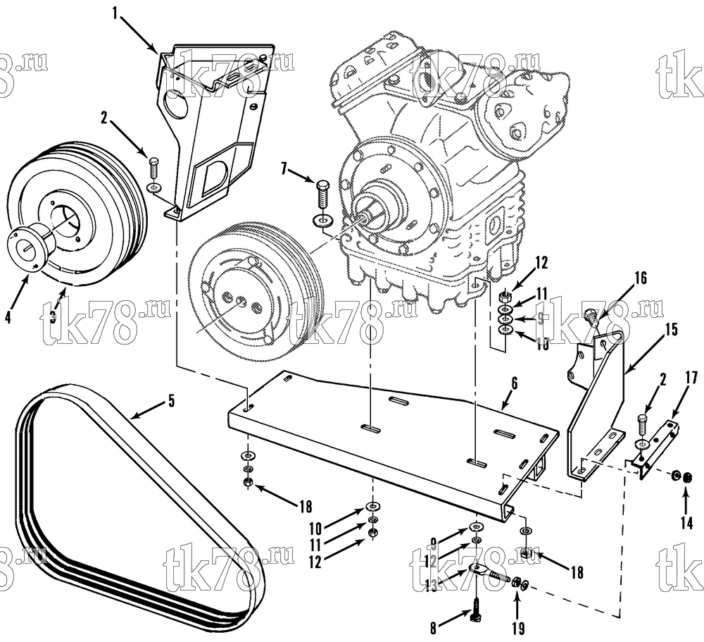 Каталог запчастей для Thermo King  INSTALLATION KIT (813071)