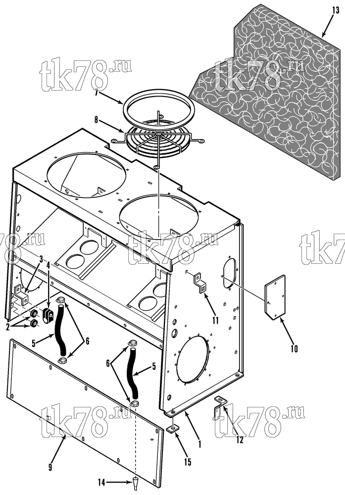 Каталог запчастей для Thermo King IT11-M1, M2, M3 STRUCTURAL COMPONENTS